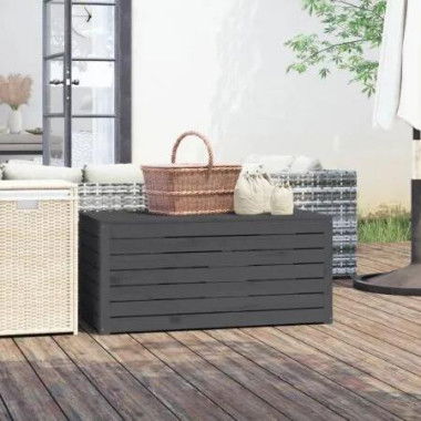 Garden Box Grey 101x50.5x46.5 cm Solid Wood Pine