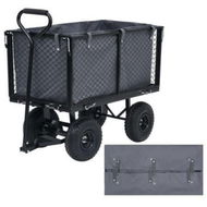 Detailed information about the product Garden Cart Liner Dark Grey 81x41x40 cm Fabric