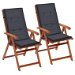 Garden Chair Cushions 2 Pcs Anthracite 120x50x3 Cm. Available at Crazy Sales for $69.95