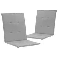 Detailed information about the product Garden Chair Cushions 2 pcs Grey 100x50x3 cm