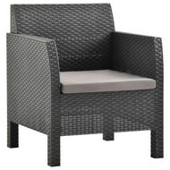 Detailed information about the product Garden Chair With Cushion PP Anthracite