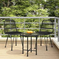 Detailed information about the product Garden Chairs 2 Pcs Black 48x62x84 Cm PE Rattan