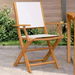 Garden Chairs 2 pcs Cream White Solid Wood Acacia and Fabric. Available at Crazy Sales for $229.95