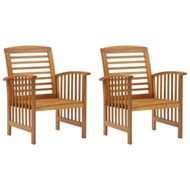 Detailed information about the product Garden Chairs 2 Pcs Solid Acacia Wood