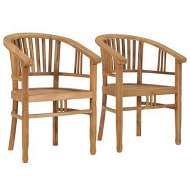 Detailed information about the product Garden Chairs 2 Pcs Solid Teak Wood
