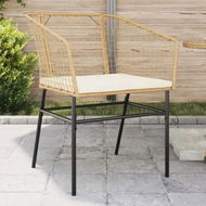 Detailed information about the product Garden Chairs 2 pcs with Cushions Brown Poly Rattan