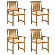 Detailed information about the product Garden Chairs with Cushions 4 pcs Solid Acacia Wood