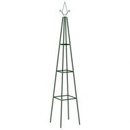 Detailed information about the product Garden Climbing Plant Racks 2 Pcs Dark Green 35x35x195 Cm Iron