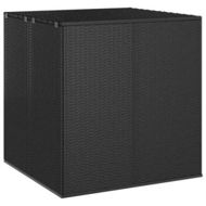 Detailed information about the product Garden Cushion Box PE Rattan 100x97.5x104 cm Black