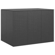 Detailed information about the product Garden Cushion Box PE Rattan 145x100x103 Cm Black