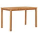 Garden Dining Table 120x70x77 cm Solid Teak Wood. Available at Crazy Sales for $339.95