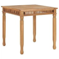 Detailed information about the product Garden Dining Table 80x80x80 cm Solid Teak Wood