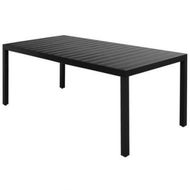 Detailed information about the product Garden Dining Table WPC Aluminium 185x90x74 Cm Black