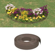 Detailed information about the product Garden Edging Brown 10 m 10 cm Polyethylene