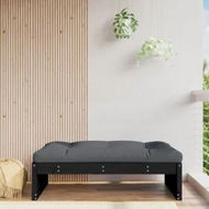 Detailed information about the product Garden Footstool Black 120x80 cm Solid Wood Pine