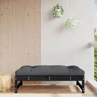 Detailed information about the product Garden Footstool Black 120x80 cm Solid Wood Pine