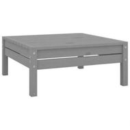 Detailed information about the product Garden Footstool Grey Solid Pinewood