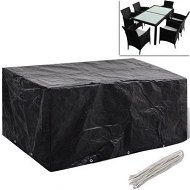 Detailed information about the product Garden Furniture Cover 6 Person Poly Rattan Set 10 Eyelets 240 X 140cm
