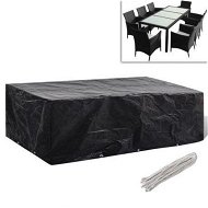 Detailed information about the product Garden Furniture Cover 8 Person Poly Rattan Set 10 Eyelets 300 X 140cm