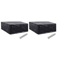 Detailed information about the product Garden Furniture Covers 2 Pcs 10 Eyelets 260x260x90 Cm