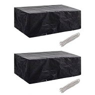 Detailed information about the product Garden Furniture Covers 2 Pcs 8 Eyelets 200x160x70 Cm