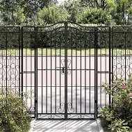 Detailed information about the product Garden Gate Black 121x8x150 cm Wrought Iron