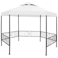 Detailed information about the product Garden Gazebo 323x275x265 Cm White 180 G/m².