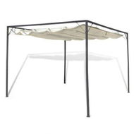 Detailed information about the product Garden Gazebo With Retractable Roof Canopy