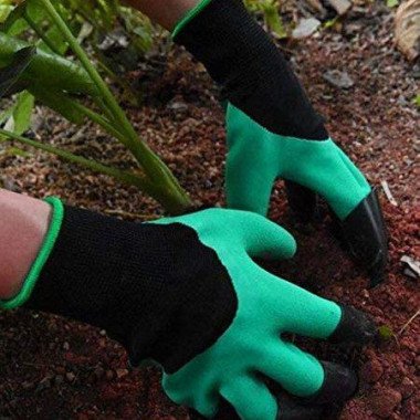Garden Genie Gloves Waterproof Garden Gloves With Claws For Digging Planting Best Gardening Gifts For Women And Men. (Green)