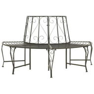 Detailed information about the product Garden Half Round Tree Bench 160 Cm Steel