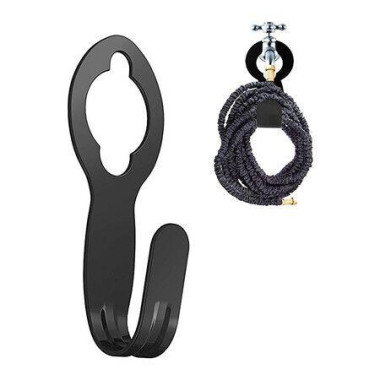 Garden Hose Hanger, Heavy Duty Metal Holder for 50ft or 25ft Expandable Hose, Supports 110lbs, Portable Garage Storage