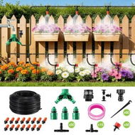 Detailed information about the product Garden Irrigation System 50m Drip Tubing Hose DIY Micro Plant Watering Kits Automatic Adjustable Nozzles Raised Bed Pot Vegetable Lawn Grass Sprinkler