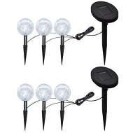 Detailed information about the product Garden Lights 6 Pcs LED With Spike Anchors & Solar Panels.