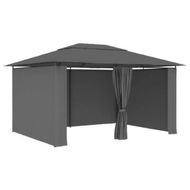 Detailed information about the product Garden Marquee With Curtains 4x3 M Anthracite