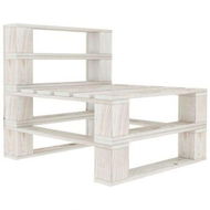 Detailed information about the product Garden Pallet Middle Sofa Wood White