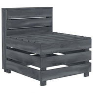 Detailed information about the product Garden Pallet Sofa Wood Grey