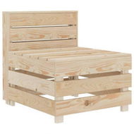 Detailed information about the product Garden Pallet Sofa Wood