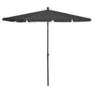 Detailed information about the product Garden Parasol With Pole 210x140 Cm Anthracite