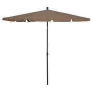 Detailed information about the product Garden Parasol With Pole 210x140 Cm Taupe