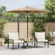 Detailed information about the product Garden Parasol with Steel Pole Brown 268x268x226 cm