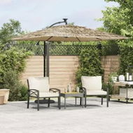 Detailed information about the product Garden Parasol with Steel Pole Brown 269x269x235 cm