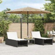 Detailed information about the product Garden Parasol with Steel Pole Brown 324x324x247 cm