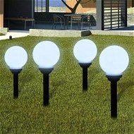Detailed information about the product Garden Path Solar Ball Light LED 15cm 4pcs With Ground Spike