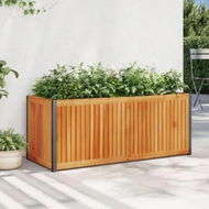 Detailed information about the product Garden Planter 110x45x44 cm Solid Wood Acacia and Steel