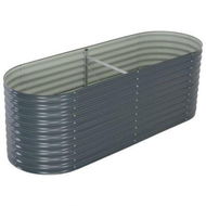 Detailed information about the product Garden Planter 240x80x81 Cm Galvanised Steel Grey