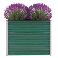 Detailed information about the product Garden Planter Galvanised Steel 100x40x77 Cm Green