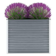 Detailed information about the product Garden Planter Galvanised Steel 100x40x77 Cm Grey