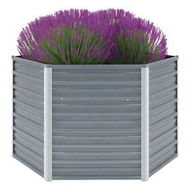 Detailed information about the product Garden Planter Galvanised Steel 129x129x77 Cm Grey