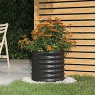 Detailed information about the product Garden Planter Powder-coated Steel 40x40x36 cm Anthracite