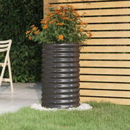 Detailed information about the product Garden Planter Powder-coated Steel 40x40x68 Cm Anthracite